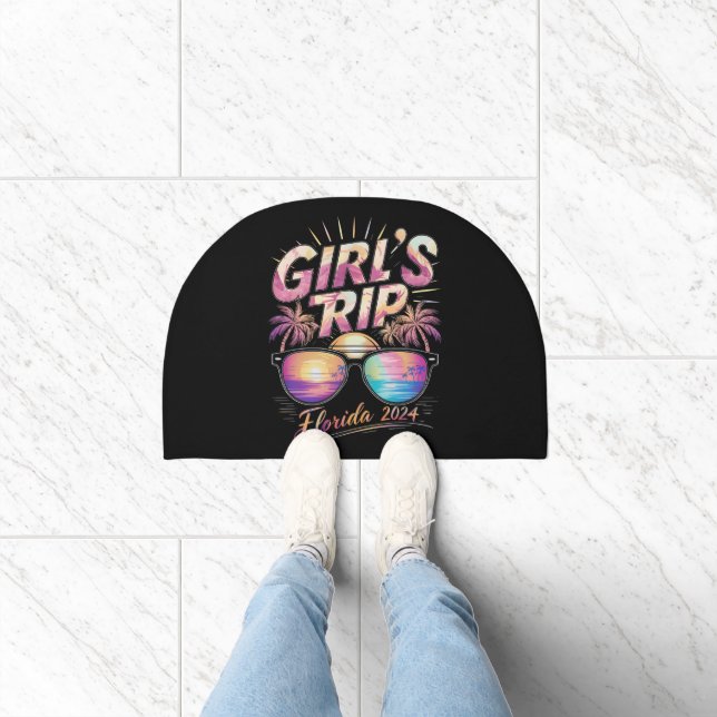 Girl’s Trip Florida 2024 Summer Beach Weekend  Doormat (Indoor)