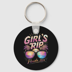 Girl’s Trip Florida 2024 Summer Beach Weekend Keychain