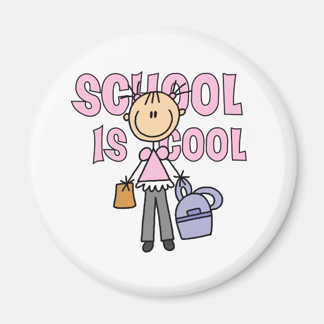 Girl School is Cool Magnet (Front)