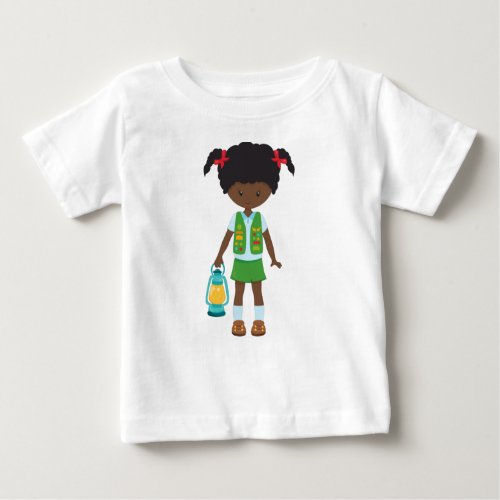 Girl Scout African American Girl Little Girl Baby T_Shirt