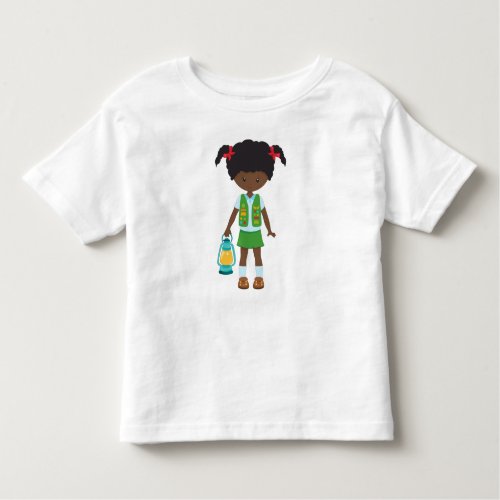 Girl Scout African American Girl Little Girl Toddler T_shirt