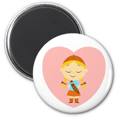 Girl Scout Brownie _ Blonde Magnet