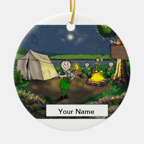 Girl Scout Ceramic Ornament