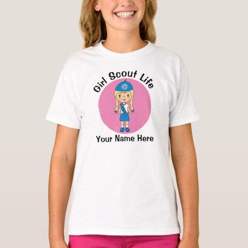 Girl Scout Life Daisy Custom Name Shirt 