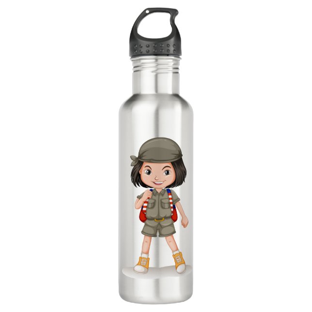 Girl scout stainless steel water bottle (Front)