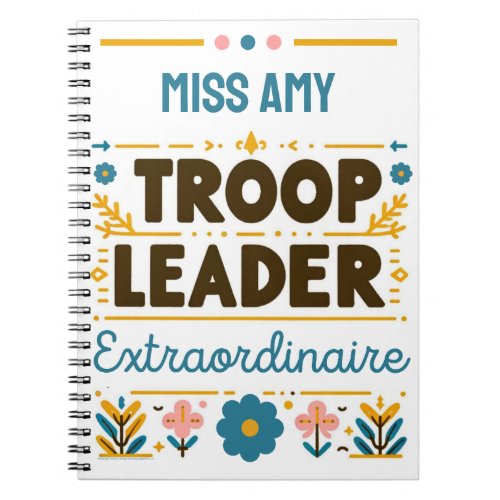 Girl Scouting Troop Leader Extraordinaire Journal