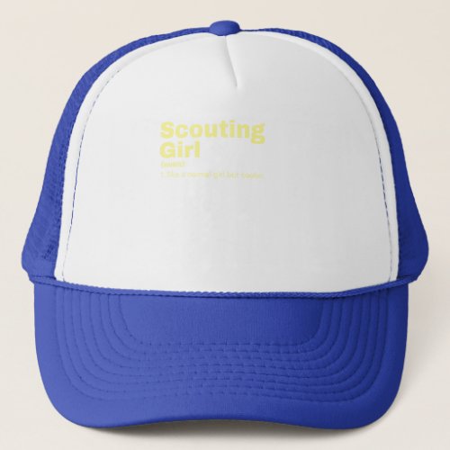  Girl _ Scouting Trucker Hat