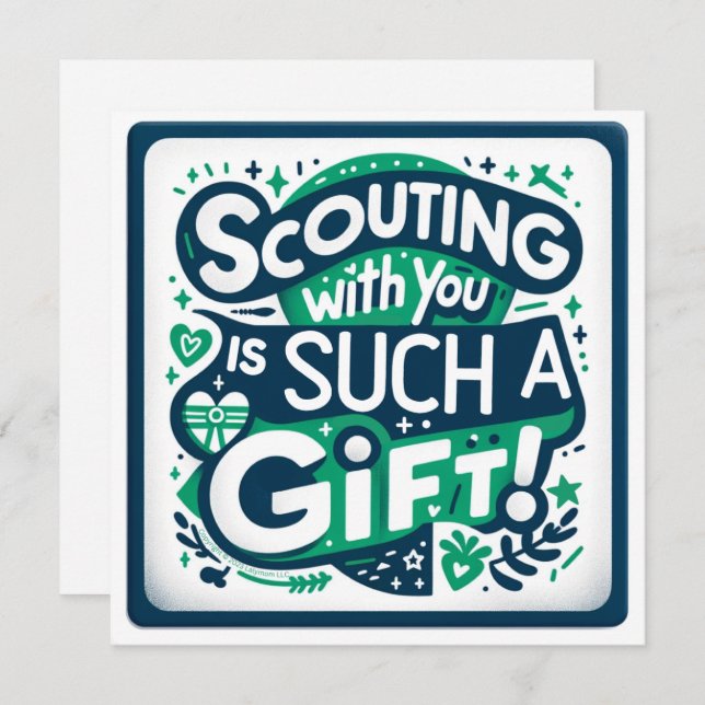 Girl Scouting with You Is Such a Gift Flat Cart Program (Front/Back)
