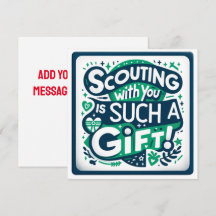 Girl Scouting with You Is Such a Gift Flat Cart