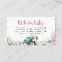 Girl Sea Turtle Baby Shower Books for Baby