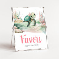 Girl Sea Turtle Baby Shower Favors