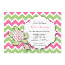 Girl Sea Turtles Baby Shower Invites Mother Baby