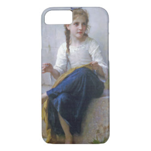Girl Sewing, Bouguereau iPhone 8/7 Case