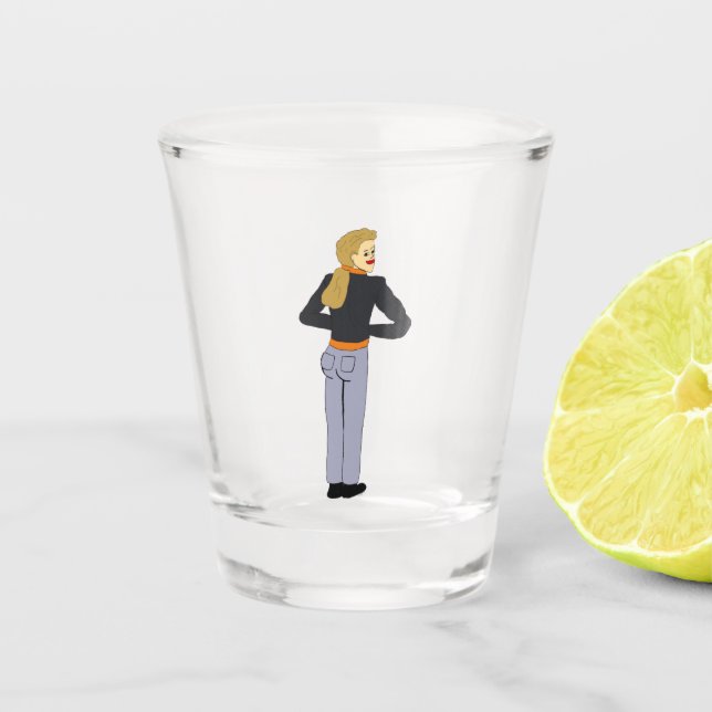 girl  shot glass (Front)