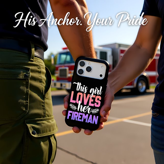 Girl shows love for her firefighter partner Case-Mate iPhone case (Creator Uploaded)