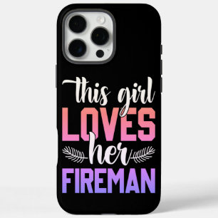 Girl shows love for her firefighter partner iPhone 16 pro max case