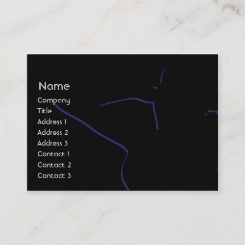 Girl silhouette - Chubby Business Cards
