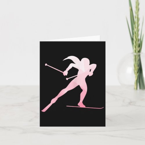 Girl Silhouette Cross Country Skiing Winter Sports