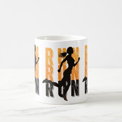 Girl Silhouette sprint Coffee Mug