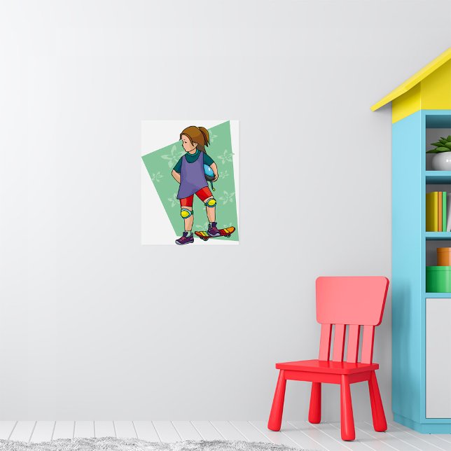 Girl Skateboarder Poster (Creator Uploaded)