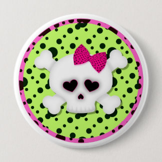 Girl Skull Grunge Backpack Pins buttons
