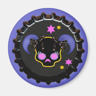 Girl Skull School Locker magnet office magnet