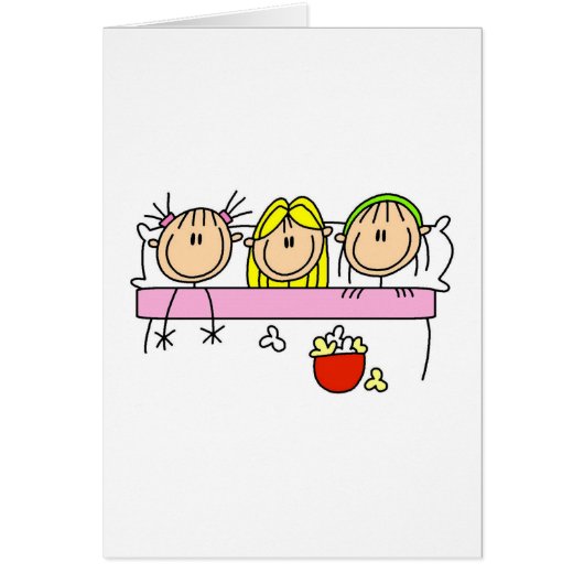 Girl Slumber Party Card (Front)