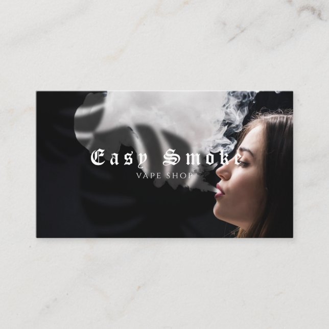 Girl Smoke Vape Shop Business Card (Front)