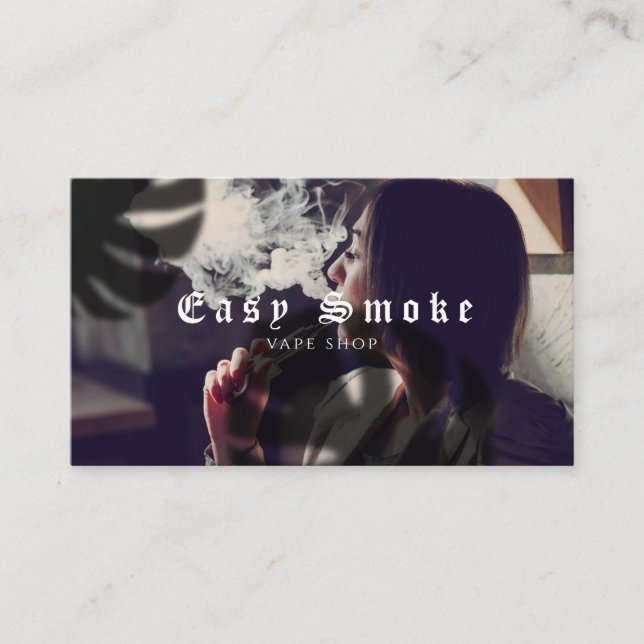 Girl Smoke Vape Shop Business Card (Front)