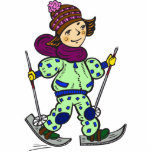 Girl Snow Skiing 2 Cutout<br><div class="desc">Girl Snow Skiing</div>