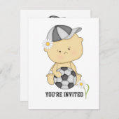 Girl Soccer Baby Shower Invitation (Front/Back)