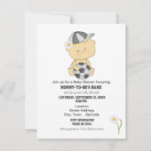 Girl Soccer Baby Shower Invitation (Back)