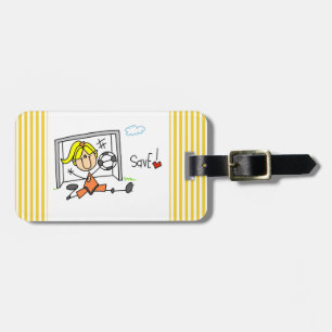 Girl Soccer Goal Keeper T-shirts and Gifts Luggage Tag