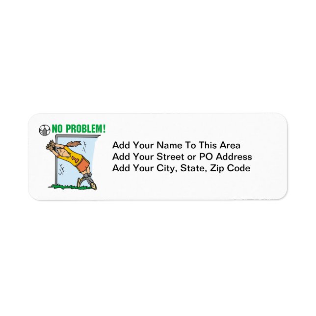 Girl Soccer Goalie T-shirts and Gifts Label (Front)