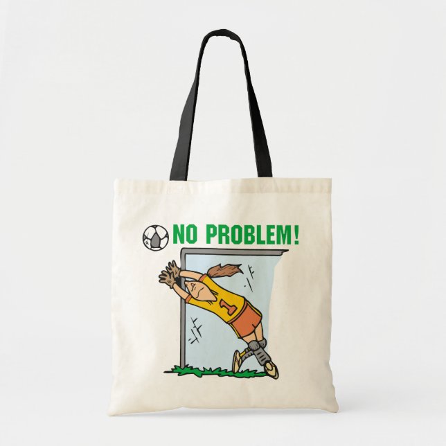 Girl Soccer Goalie T-shirts and Gifts Tote Bag (Front)