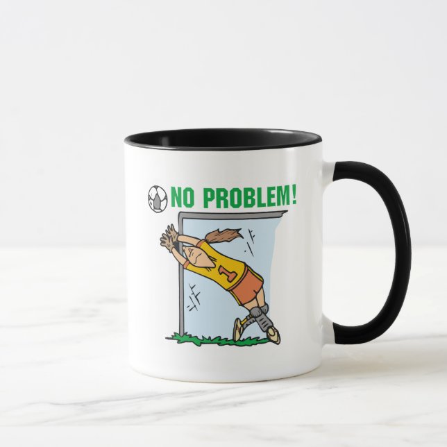 Girl Soccer Goalie Tshirts and Gifts Mug (Right)