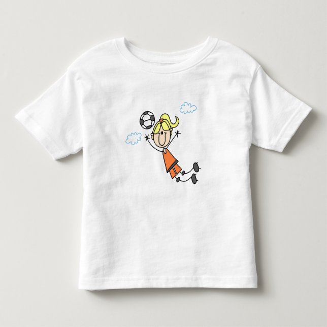 Girl Soccer Jump Tshirts and Gifts (Front)