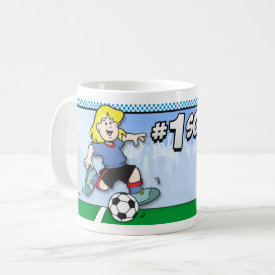 Girl Soccer Star Coffee Mug