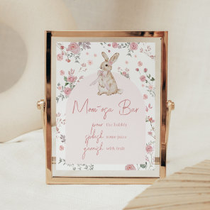 Girl Some Bunny Baby Shower Mom Osa Bar Poster