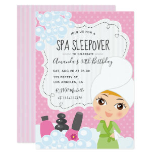 sleepover invitations zazzle