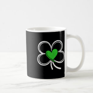 Girl St Patricks Day Love With Heart And Shamrock Coffee Mug