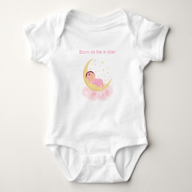 Girl star baby bodysuit (Front)