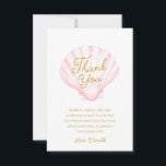 Girl Summer Beach Baby Shower Thank You Card<br><div class="desc">Say thanks in seaside style with these Pink Little Beach Babe thank you cards! Featuring sweet pink tones and beachy details. Add your name and personalized message.</div>