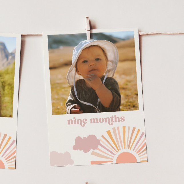 Girl Sun Monthly Banner Card - Nine Months (Creator Uploaded)