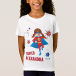 Girl Superhero Sensational Birthday Colorful Value T-shirt at Zazzle