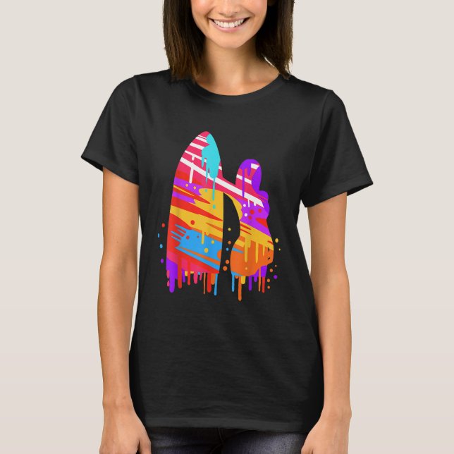 Girl Surfing Surfer Surf Gift T-Shirt (Front)