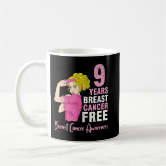 Girl Survivor Fighting 9 Years Breast Cancer Free Coffee Mug