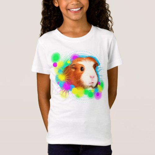 Girl T_shirt with guinea pig