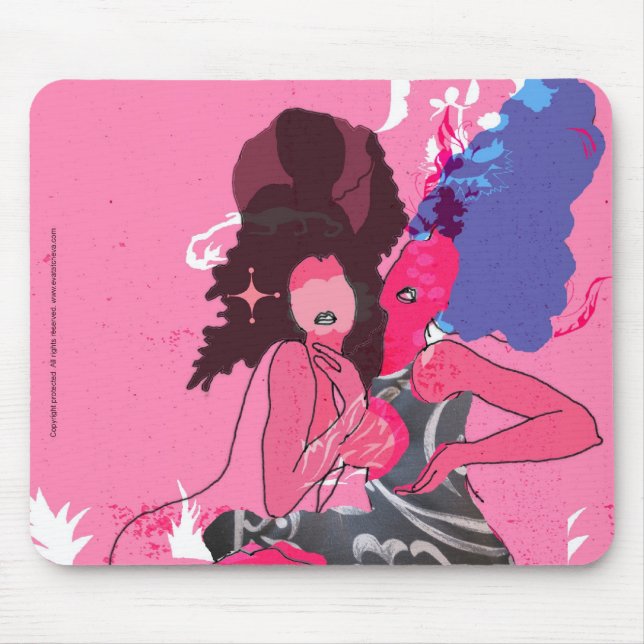 Girl Talk Mouse Pad (Front)