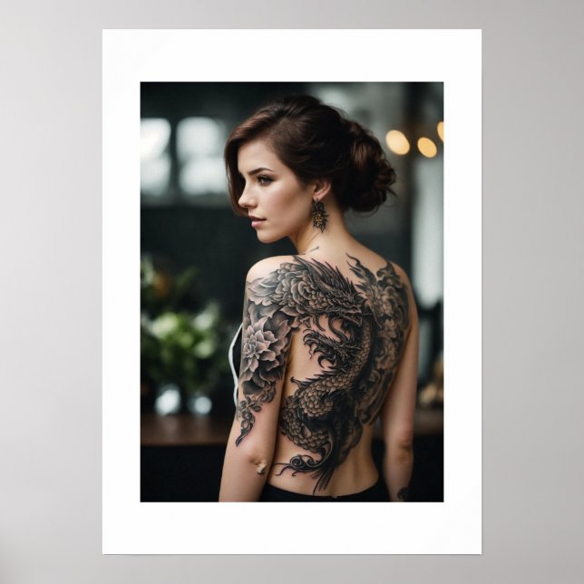girl tattoo poster  (Front)